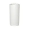 Ceramic Cylinder Pot Satin Matte White (13x28cmH)