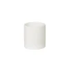 Ceramic Cylinder Pot Satin Matte White (10.5x10.5cmH)