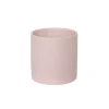 Ceramic Cylinder Pot Satin Matte Soft Pink (14x14cmH)