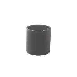 Ceramic Cylinder Pot Satin Matte Charcoal (10.5x10.5cmH)