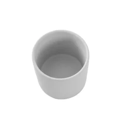 Ceramic Cylinder Pot Satin Matte Light Grey (8x8cmH)