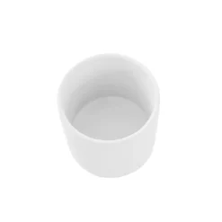 Ceramic Cylinder Pot Satin Matte White (8x8cmH)