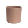 Ceramic Cylinder Pot Satin Matte Nude (25Dx24cmH)
