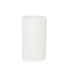 Ceramic Cylinder Pot Satin Matte White (15x25cmH)