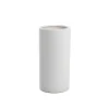 Ceramic Cylinder Vase Satin Matte White (10x20cmH)
