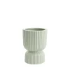 Ceramic Cyprus Egg Cup Vase Matte Sage (12Dx16cmH)