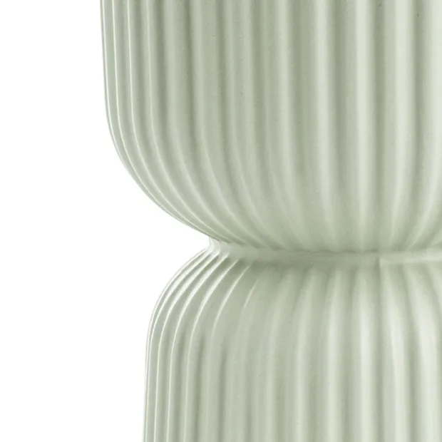 Ceramic Cyprus Egg Cup Vase Matte Sage (12Dx16cmH)