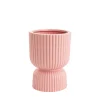 Ceramic Cyprus Egg Cup Vase Matte Light Pink (15Dx20cmH)