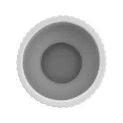 Ceramic Cyprus Egg Cup Vase Matte White (15Dx20cmH)