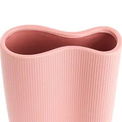 Ceramic Cyprus Muse Vase Matte Light Pink (17x7x23cmH)