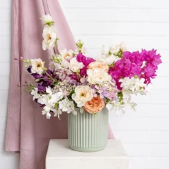 Ceramic Cyprus Vase Matte Sage (16DX17cmH)