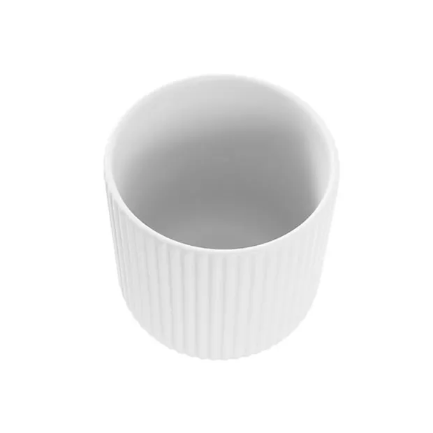 Ceramic Cyprus Vase Matte White (14DX15cmH)