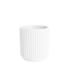Ceramic Cyprus Vase Matte White (14DX15cmH)