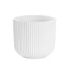 Ceramic Cyprus Vase Matte White (22.5DX20cmH)