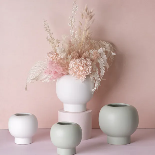 Ceramic Diara Fish Bowl Matte Sage (8TDx15DX14.5cmH)