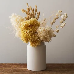 Ceramic Dimi Matte White Vase (17cmx25cmH)