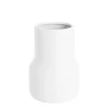 Ceramic Freya Vase Matte White (12TDx16DX22cmH)