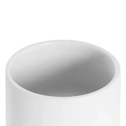 Ceramic Loreto Belly Pot & Plate Matte White (18Dx16cmH)