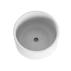 Ceramic Loreto Belly Pot & Plate Matte White (18Dx16cmH)