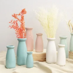 Ceramic Milk Bottle Large White (11Dx26cmH)