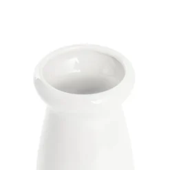 Ceramic Milk Bottle Large White (11Dx26cmH)