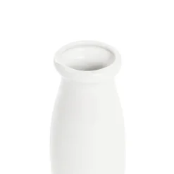Ceramic Milk Bottle Medium White (9Dx20cmH)