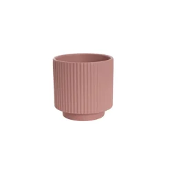 Ceramic Mykonos Muse Vase Matte Blush Pink (11.5x11.5cmH)