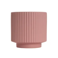 Ceramic Mykonos Muse Vase Matte Blush Pink (11.5x11.5cmH)