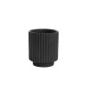 Ceramic Mykonos Muse Vase Matte Black (8x8x9cmH)