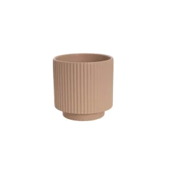 Ceramic Mykonos Muse Vase Matte Nude (11.5x11.5cmH)
