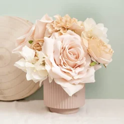 Ceramic Mykonos Muse Vase Matte Nude (11.5x11.5cmH)