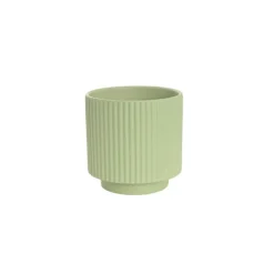 Ceramic Mykonos Muse Vase Matte Sage (11.5x11.5cmH)