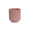 Ceramic Mykonos Muse Vase Matte Blush Pink (14x14x14cmH)