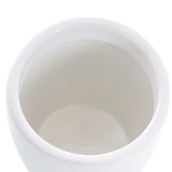 Ceramic Orchid Pot Small White (9.5cmDx11cmH)