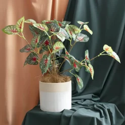 Ceramic Pencil Pot Matte White (13Dx12cmH)