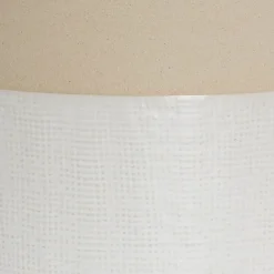 Ceramic Pencil Pot Matte White (13Dx12cmH)