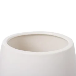 Ceramic Taron Belly Large Pot Matte White (24X25cmH)