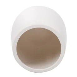 Ceramic Taron Belly Large Pot Matte White (24X25cmH)