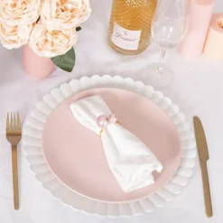 Charger Plate w Curved Edge Pack 4 White (33cmD)