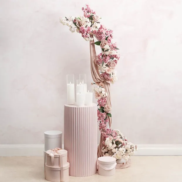 Cherry Blossom Branch Spray White (103cmH)