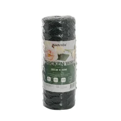 Chicken Wire Coated Florist Roll HexNet (30cmx20m) Green