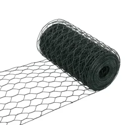 Chicken Wire Coated Florist Roll HexNet (20cmx20m) Green