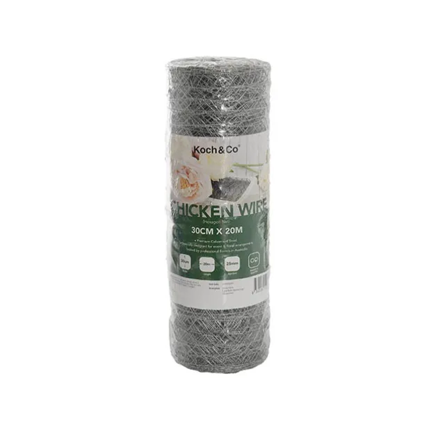Chicken Wire Florist Rolls HexNet 24g (30cmx20m) Silver