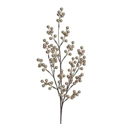 Christmas Berry Long Stem Spray Champagne (85cmH)