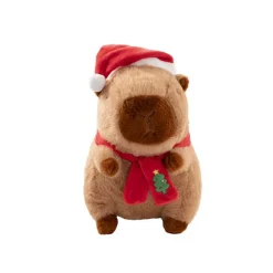 Christmas Capybara George Plush Toy Brown (22cmST)