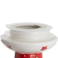 Christmas Santa Lolly Cookie Jar Clear (9.5cmDx15cmH)