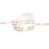 Christmas Tear Ribbon Merry Christmas White Gold (30mmx91m)