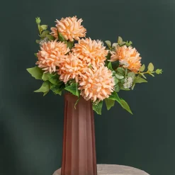 Chrysanthemum x 7 Heads Bouquet Soft Peach (11cmDx48cmH)