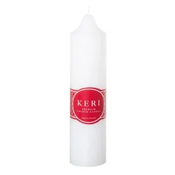 Church Pillar Candle White (5x20cmH) 48Hr