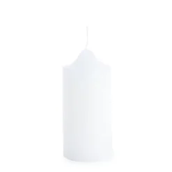 Church Pillar Candle White (7x15cmH) 76Hr